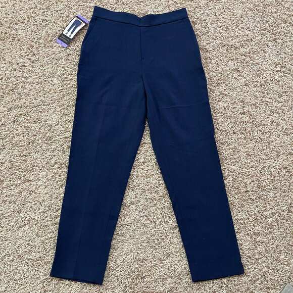 Banana Republic Women’s Tapered Pull-On Pants Navy, Size 4 (New) - Picture 3 of 9